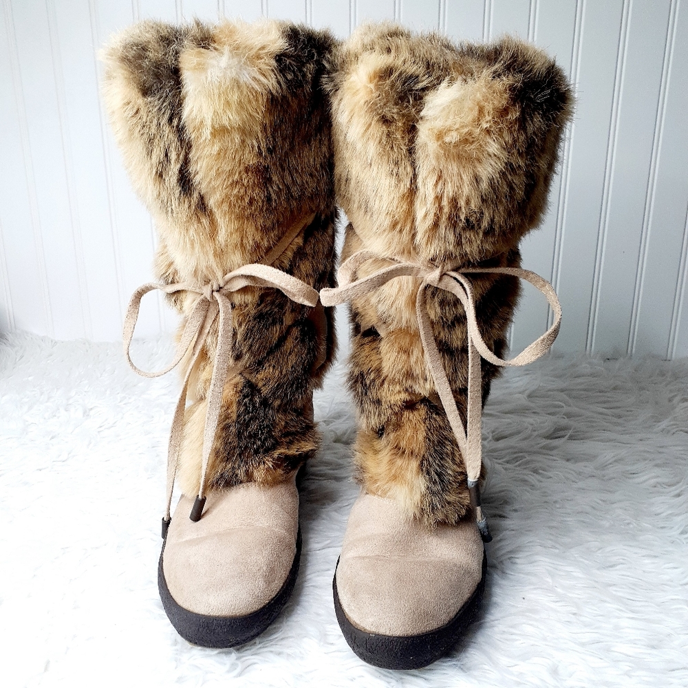 Vintage PAJAR vegan fur boots